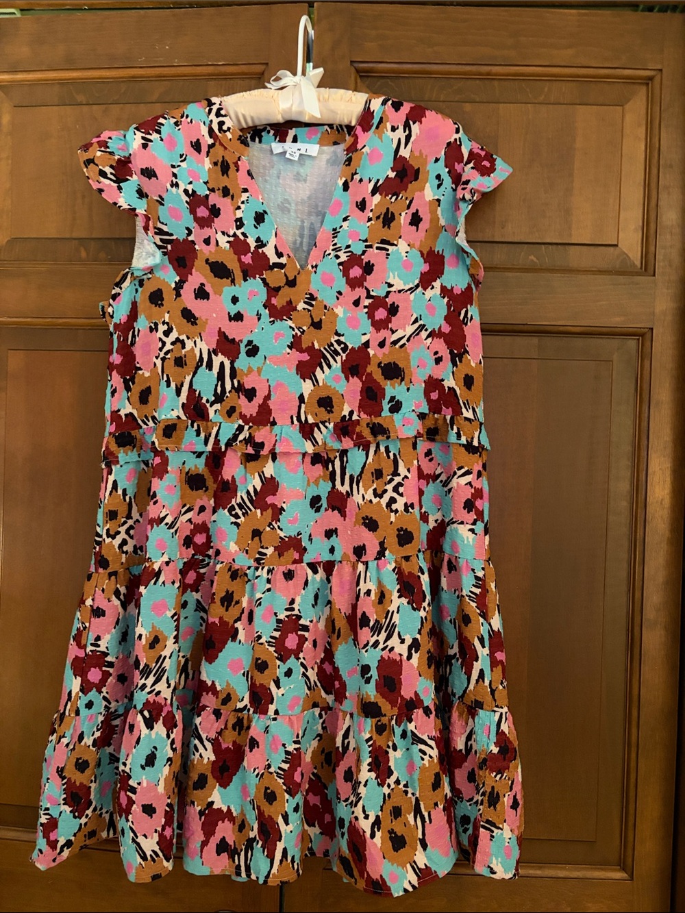 THML Floral Flutter Sleeve Dress size XS